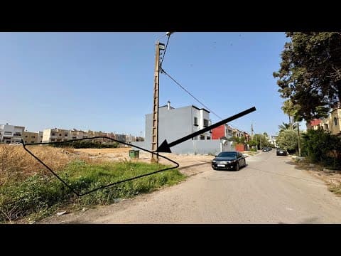 أرض للبيع لبناء فيلا في برشيد بالقرب من مدخل مدينة الدار البيضاء